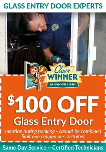 coachella valley Glass entry doors - mob - Clear Winner Glass Windows & Doors